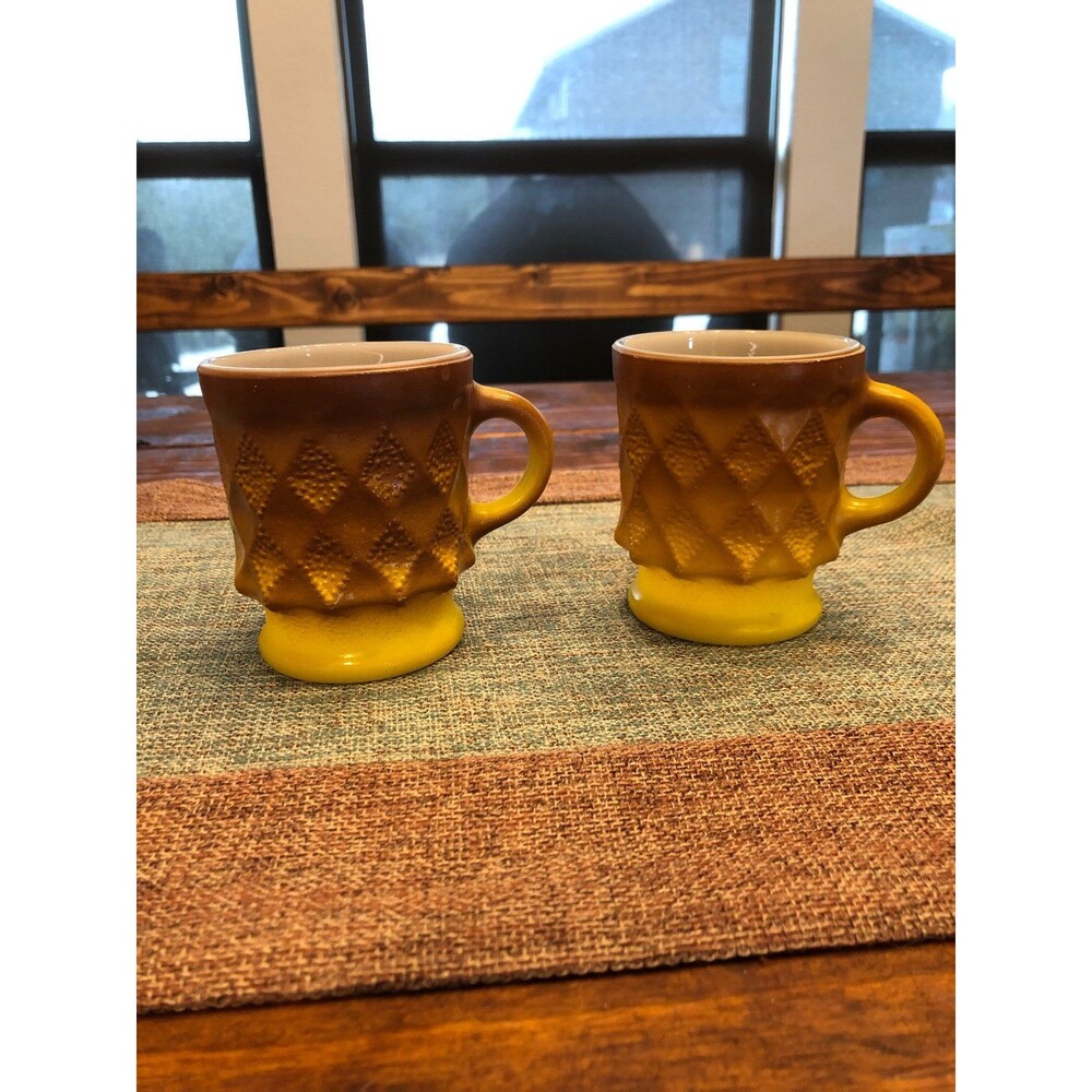Fire King Kimberly Mugs